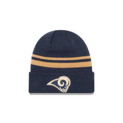 Los Angeles Rams Gorra | New Era NFL Cuff Knit Beanie Mexico - Azules